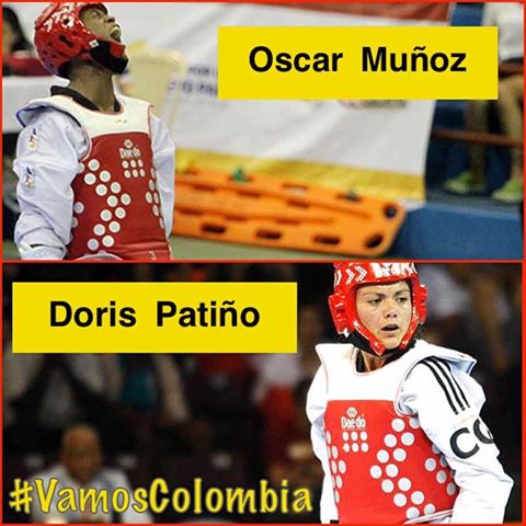 Los dos representantes del taekwondo colombiano en las Olimpiadas de Río 2016